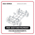 PAD ASSY-INSTRUMENT