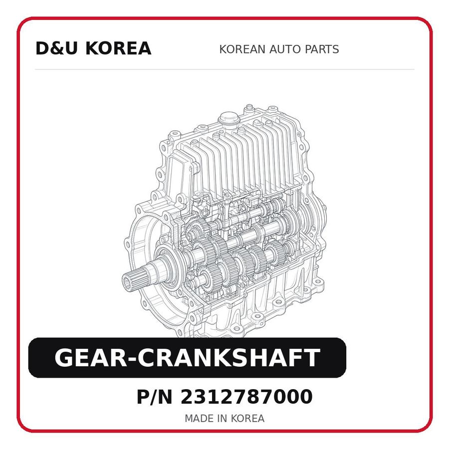 GEAR-CRANKSHAFT