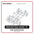 BRACKET-RAD GUIDE "A"