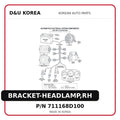 BRACKET-HEADLAMP,RH