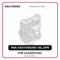 PAN ASSY-ENGINE OIL,UPR