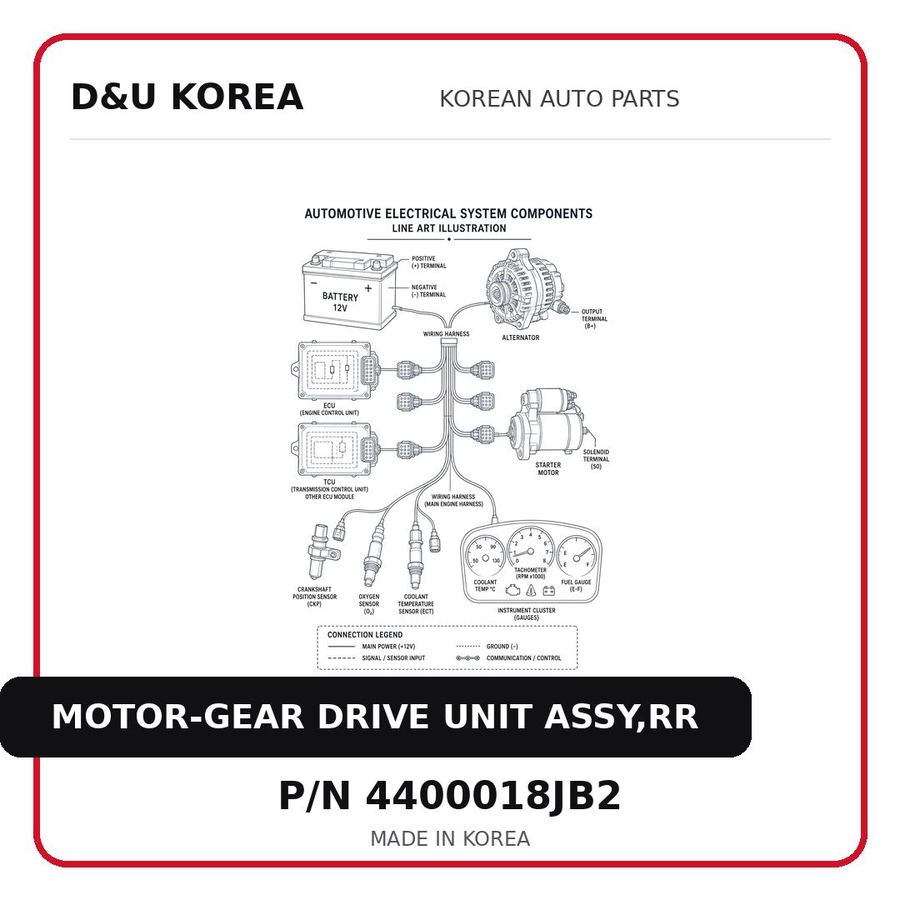 MOTOR-GEAR DRIVE UNIT ASSY,RR