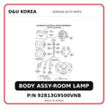 BODY ASSY-ROOM LAMP