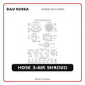 HOSE 3-AIR SHROUD