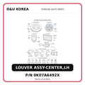 LOUVER ASSY-CENTER,LH