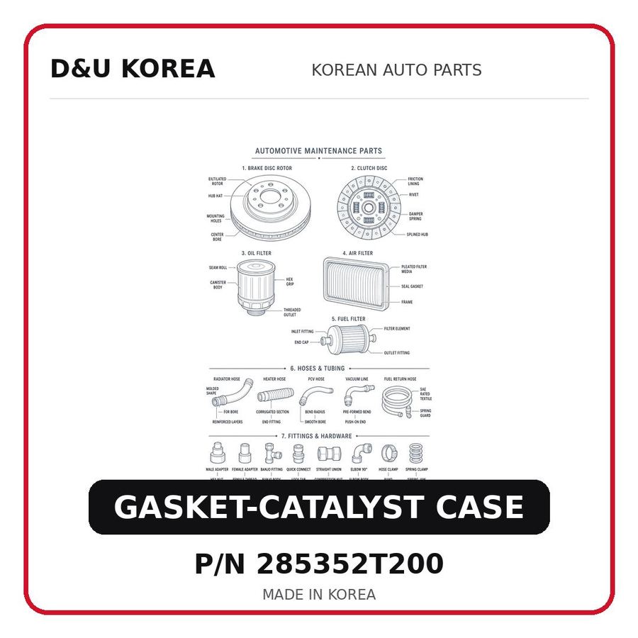 GASKET-CATALYST CASE