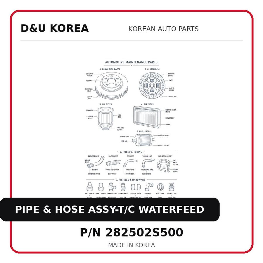 PIPE & HOSE ASSY-T/C WATERFEED