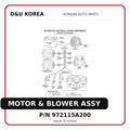 MOTOR & BLOWER ASSY