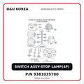 SWITCH ASSY-STOP LAMP(4P)