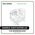 HANDLE ASSY-OUTER,LH