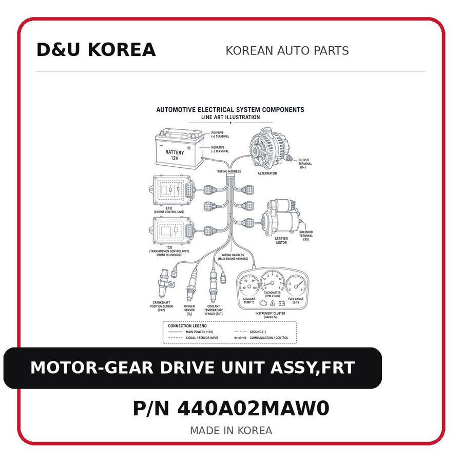 MOTOR-GEAR DRIVE UNIT ASSY,FRT