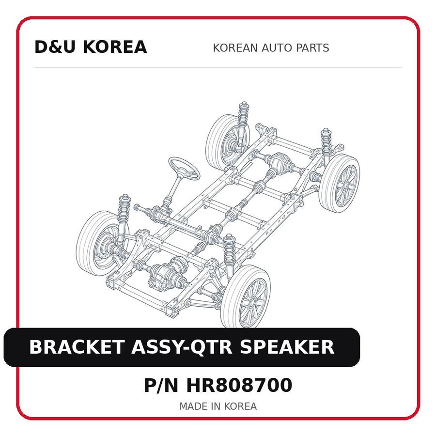 BRACKET ASSY-QTR SPEAKER