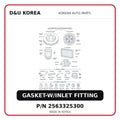 GASKET-W/INLET FITTING