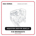 ADJUSTER ASSY-FR SEAT,LH