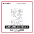 INSULATOR ASSY-FR,RH