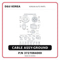 CABLE ASSY-GROUND