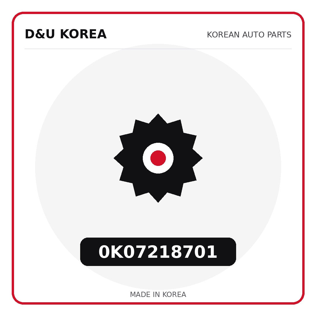 Genuine Mobis 0K07218701  for Korean vehicles | D&U Korea