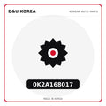 Genuine Mobis 0K2A168017  for Korean vehicles | D&U Korea