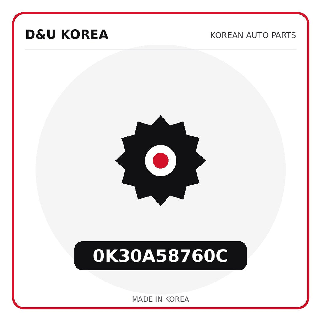 Genuine Mobis 0K30A58760C  for Korean vehicles | D&U Korea