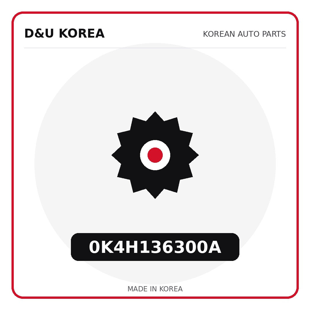 Genuine Mobis 0K4H136300A  for Korean vehicles | D&U Korea