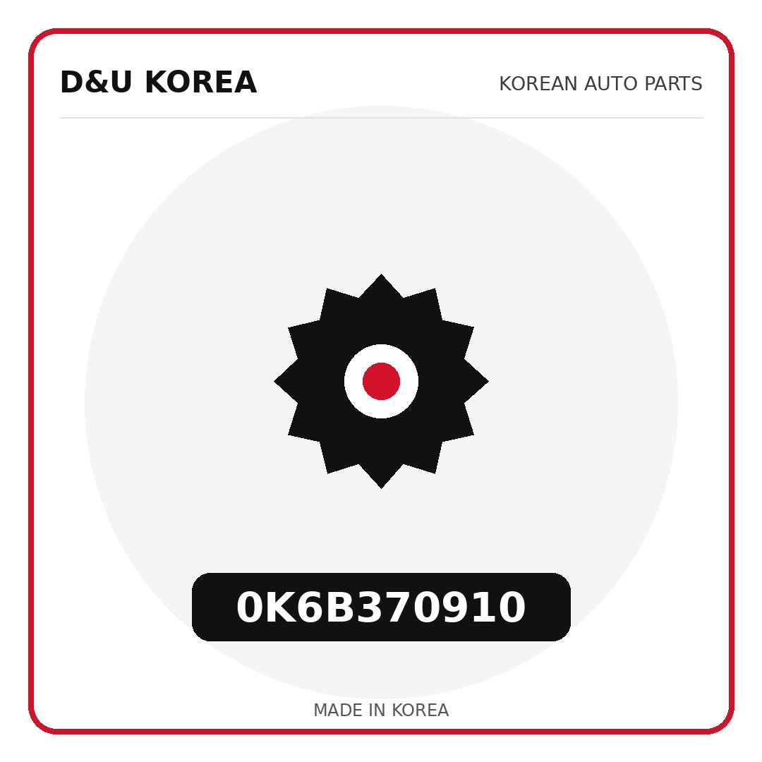 Genuine Mobis 0K6B370910  for Korean vehicles | D&U Korea