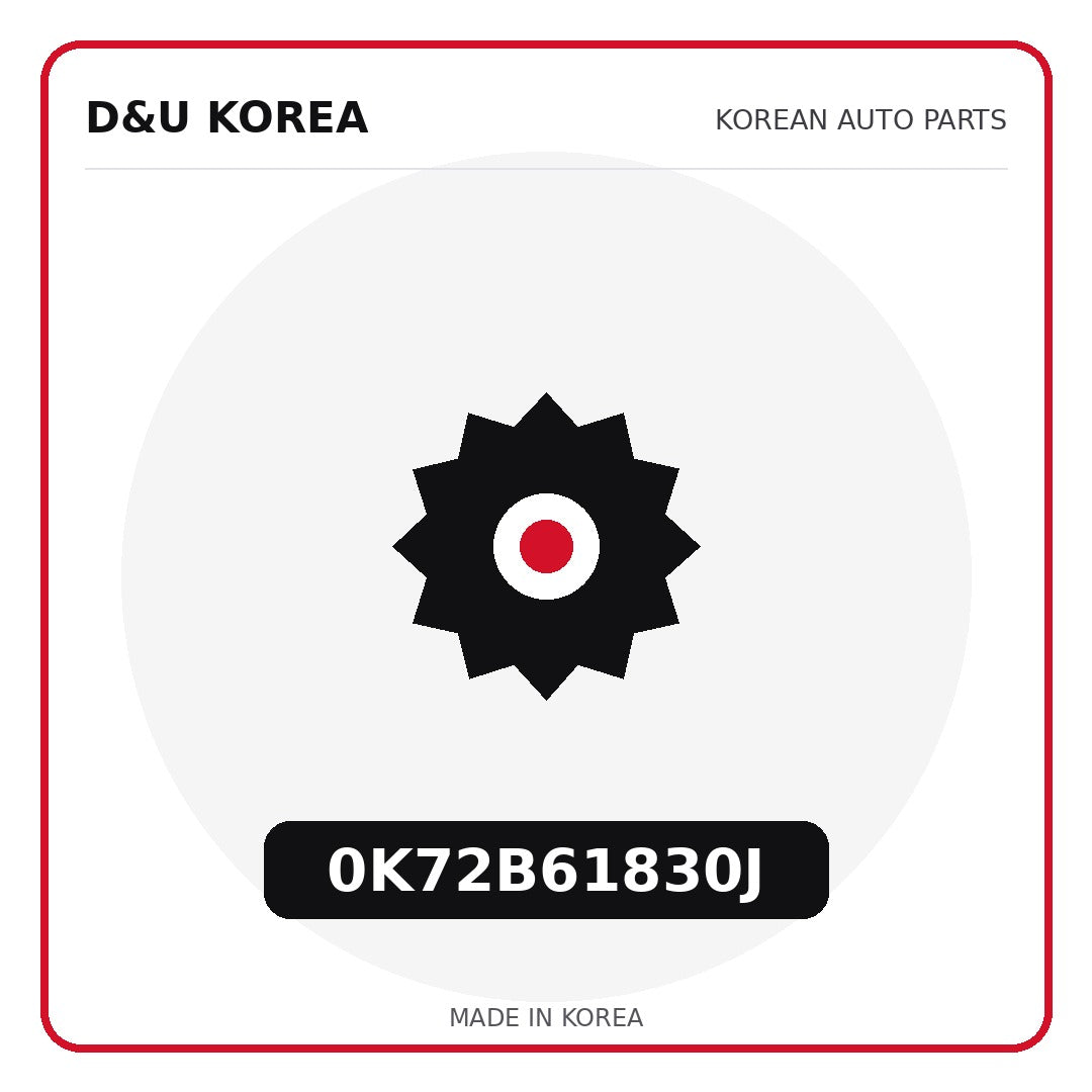 Genuine Mobis 0K72B61830J  for Korean vehicles | D&U Korea