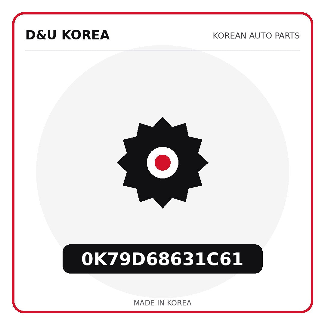 Genuine Mobis 0K79D68631C61  for Korean vehicles | D&U Korea
