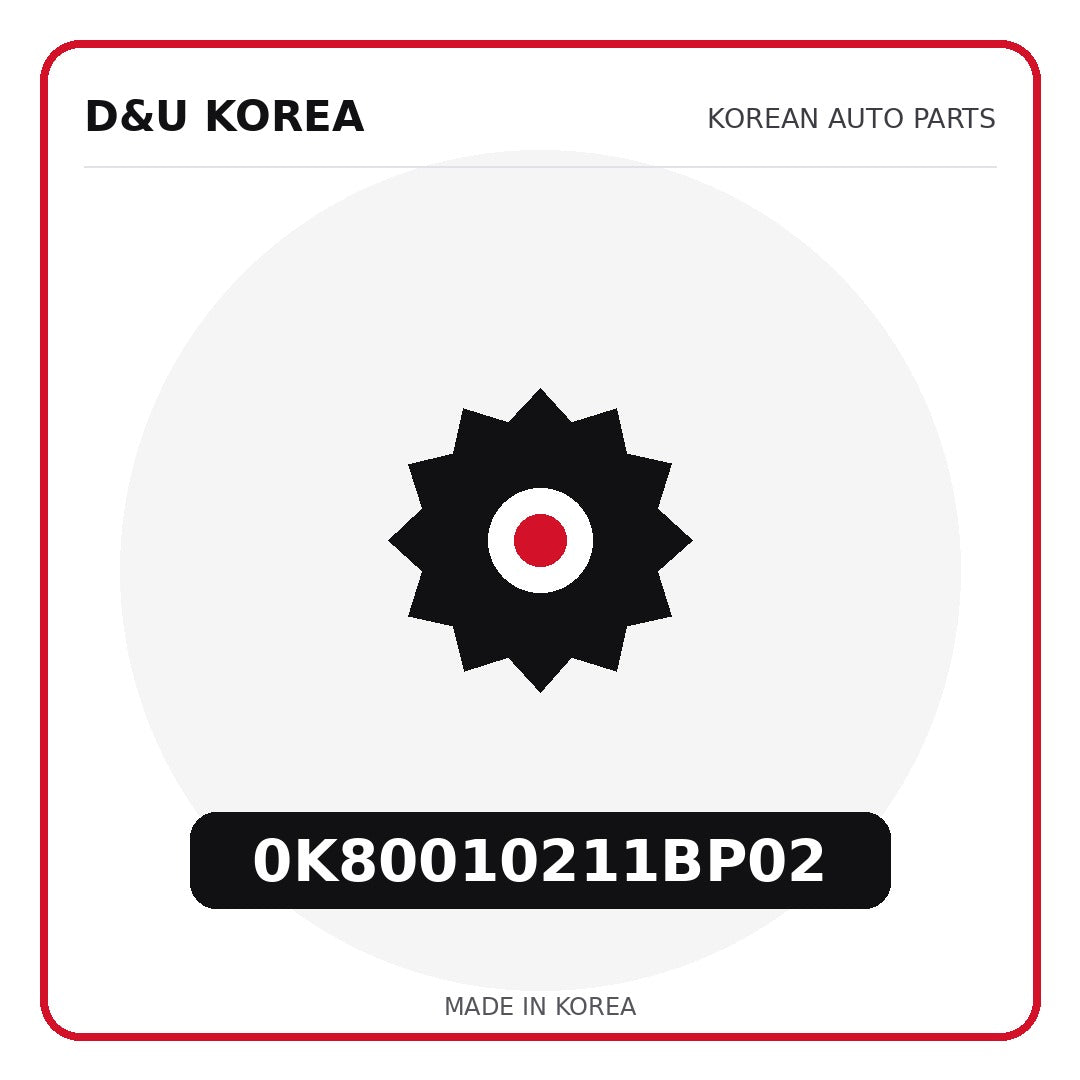 Genuine Mobis 0K80010211BP02  for Korean vehicles | D&U Korea