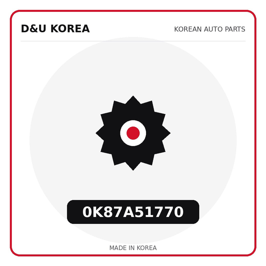 Genuine Mobis 0K87A51770  for Korean vehicles | D&U Korea