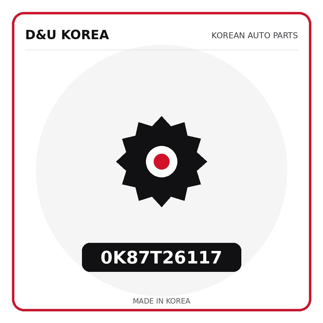 Genuine Mobis 0K87T26117  for Korean vehicles | D&U Korea