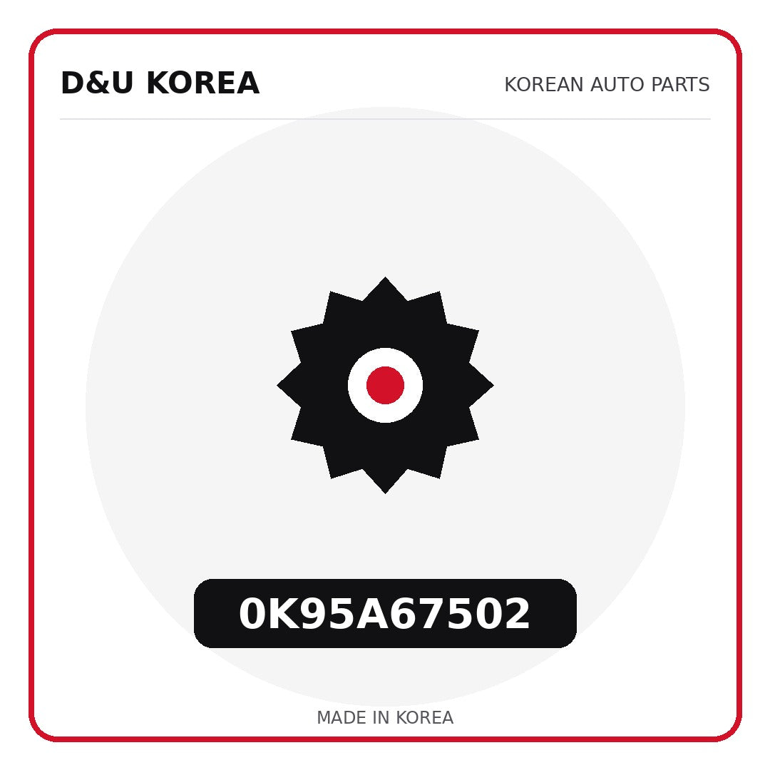 Genuine Mobis 0K95A67502  for Korean vehicles | D&U Korea