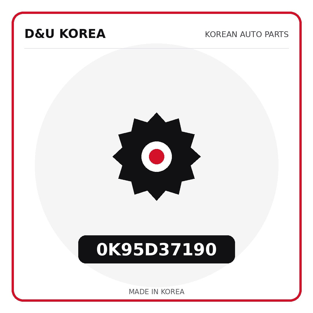 Genuine Mobis 0K95D37190  for Korean vehicles | D&U Korea