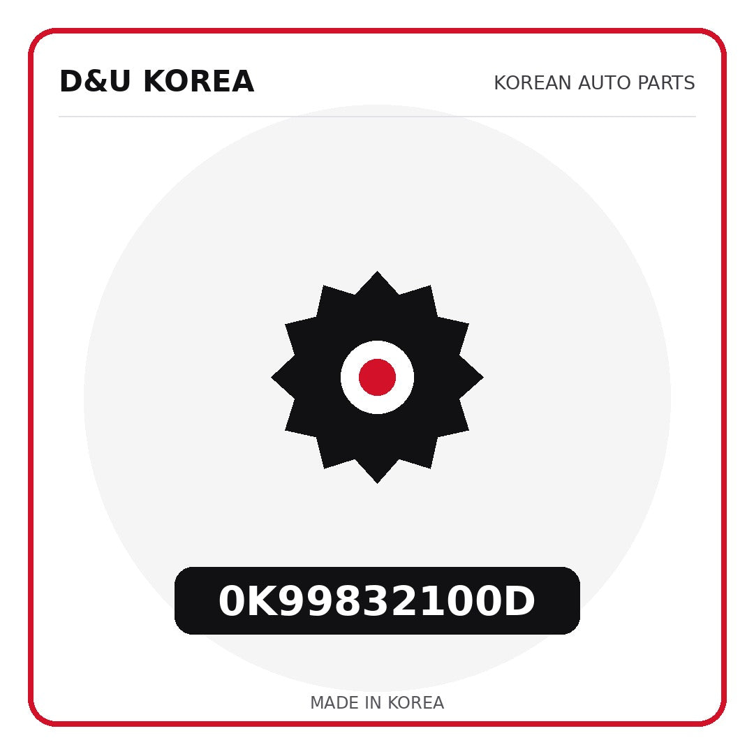 Genuine Mobis 0K99832100D  for Korean vehicles | D&U Korea