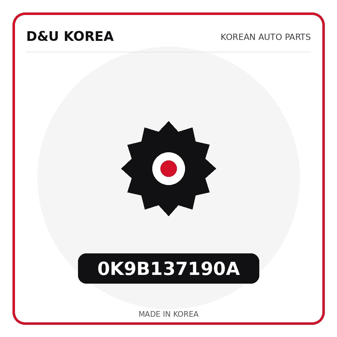 Genuine Mobis 0K9B137190A  for Korean vehicles | D&U Korea