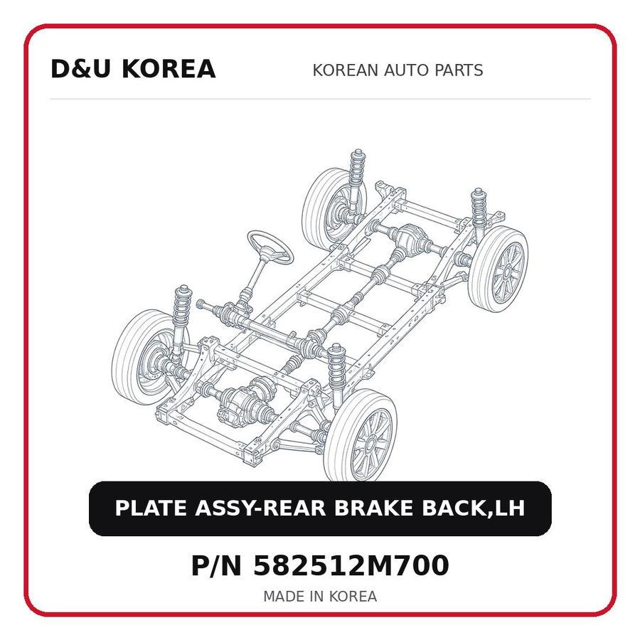 PLATE ASSY-REAR BRAKE BACK,LH