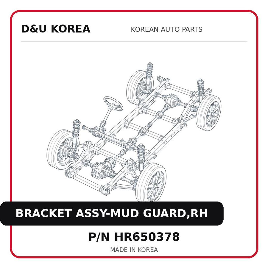 BRACKET ASSY-MUD GUARD,RH