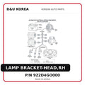 LAMP BRACKET-HEAD,RH