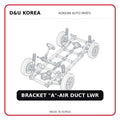 BRACKET "A"-AIR DUCT LWR