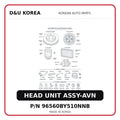 HEAD UNIT ASSY-AVN