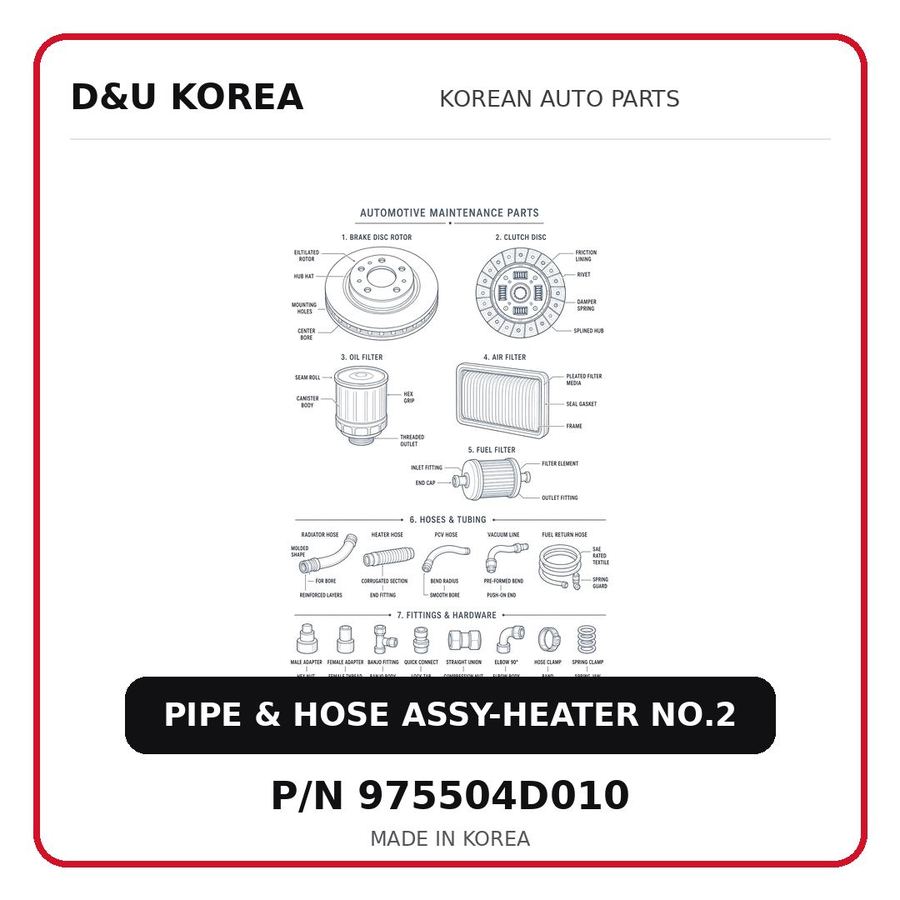 PIPE & HOSE ASSY-HEATER NO.2