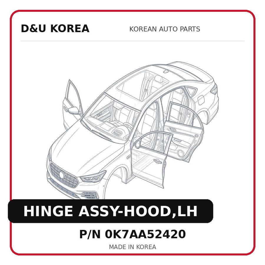 HINGE ASSY-HOOD,LH