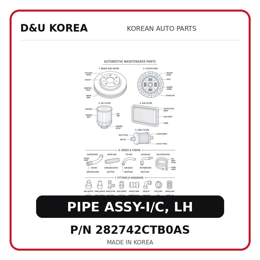 PIPE ASSY-I/C, LH