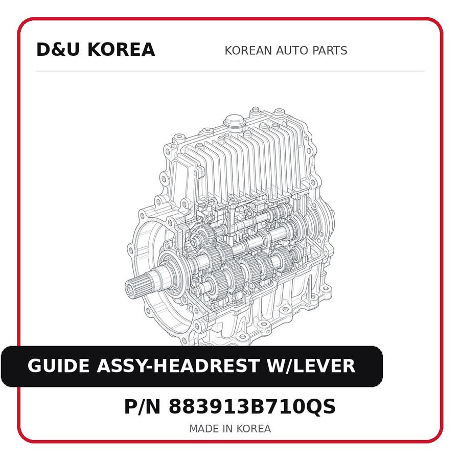 GUIDE ASSY-HEADREST W/LEVER