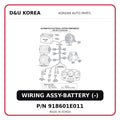 WIRING ASSY-BATTERY (-)
