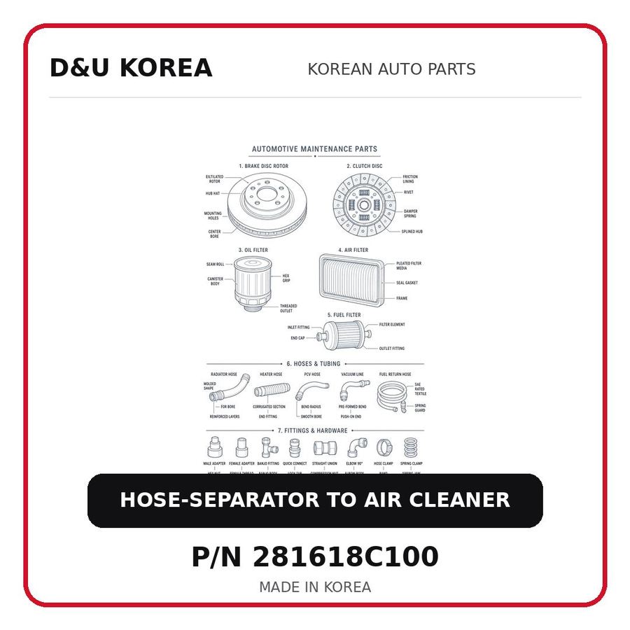 HOSE-SEPARATOR TO AIR CLEANER