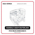 HANDLE ASSY-OUTER,RH
