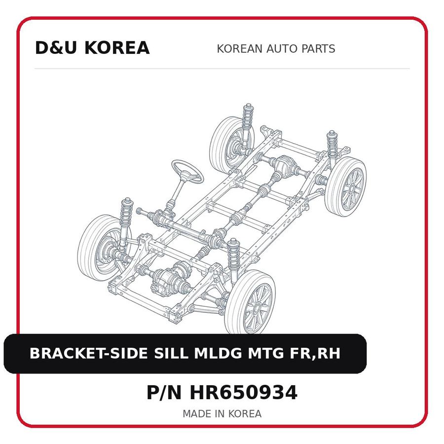 BRACKET-SIDE SILL MLDG MTG FR,RH