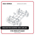 BRACKET-RR BUMPER SIDE LWR,RH