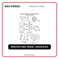 BRACKET-ABS WHEEL SENSOR,RH