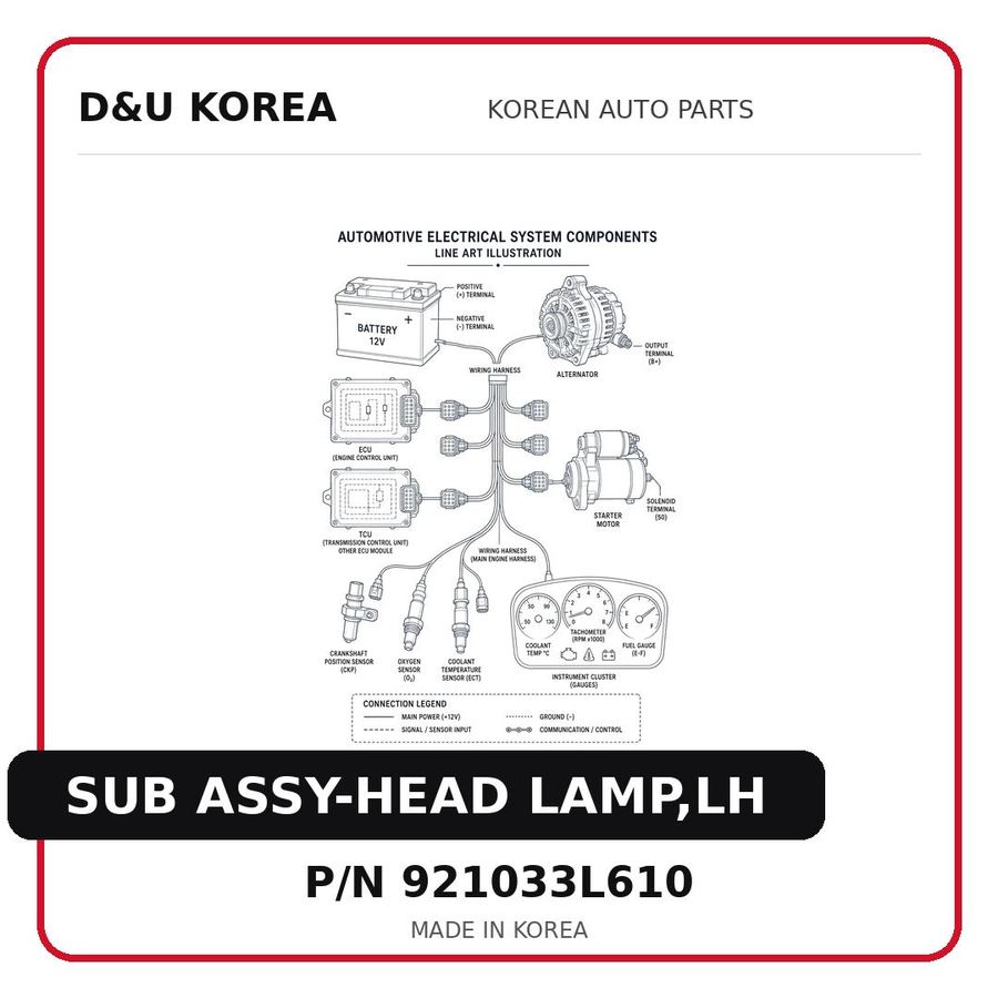 SUB ASSY-HEAD LAMP,LH